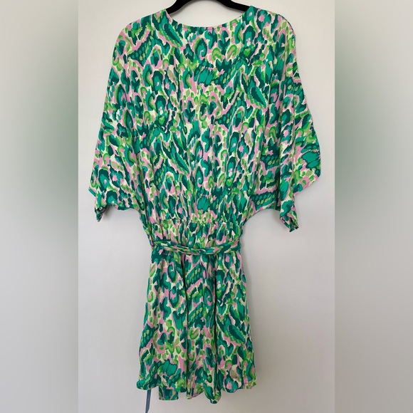 Cupshe Green Women's Lace Up Leopard Print Romper Size Medium NWT - Picture 7 of 9